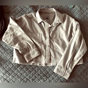 NWT American Eagle crop flannel